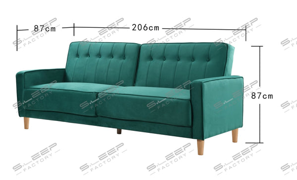 Aajrah 3 Seater Upholstered Reclining Sofa Bed