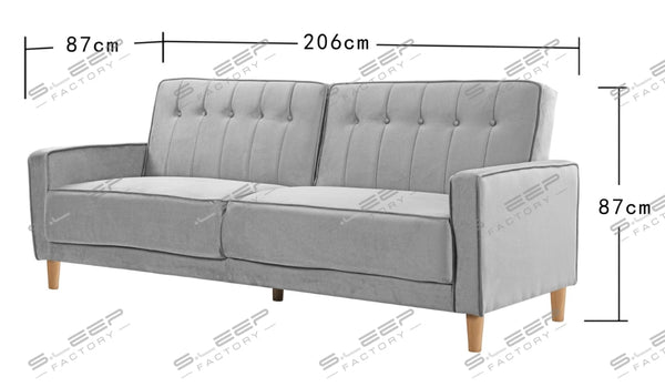 Aajrah 3 Seater Upholstered Reclining Sofa Bed