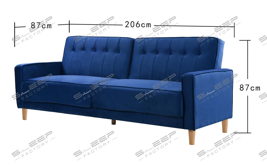 Aajrah 3 Seater Upholstered Reclining Sofa Bed