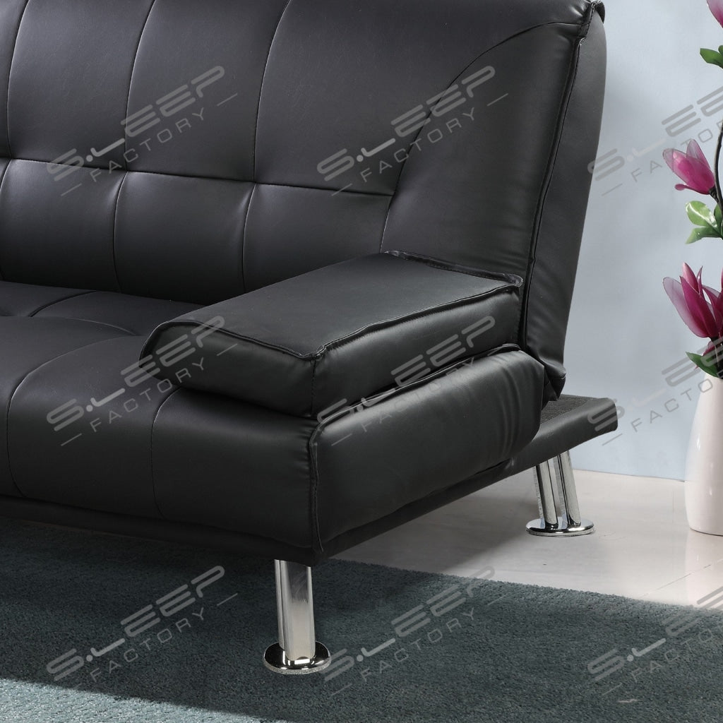 Avon Bonded Leather 3 Seater Sofa Bed