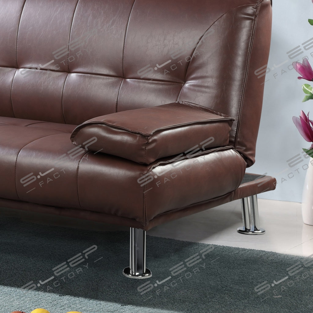 Avon Bonded Leather 3 Seater Sofa Bed