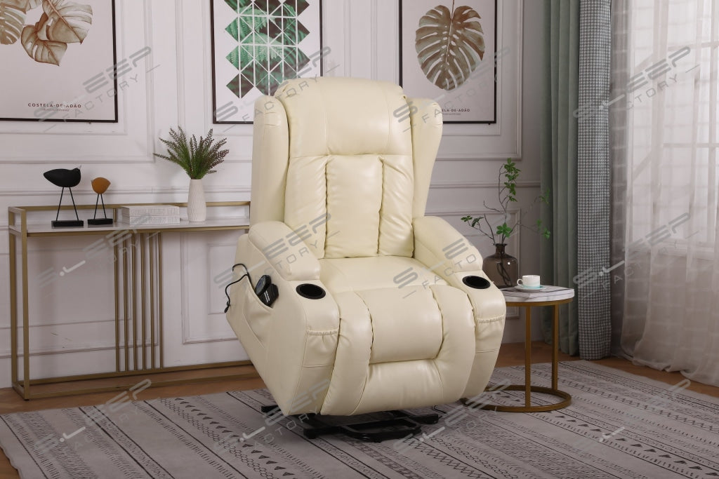 Bilbao Bonded Leather Dual Motor Rise Recliner