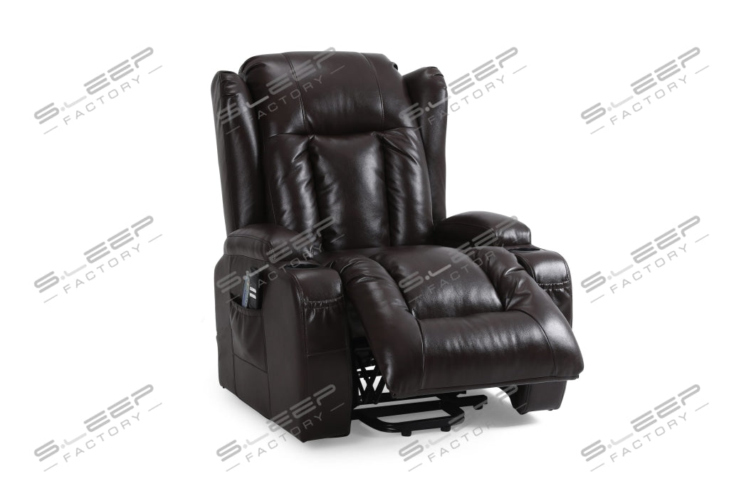 Bilbao Bonded Leather Dual Motor Rise Recliner