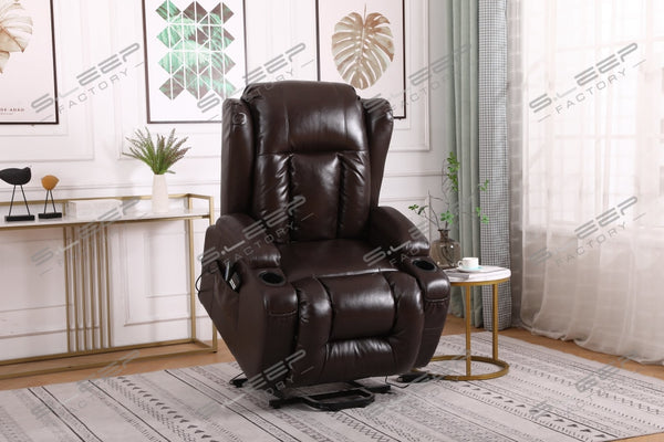 Bilbao Bonded Leather Dual Motor Rise Recliner