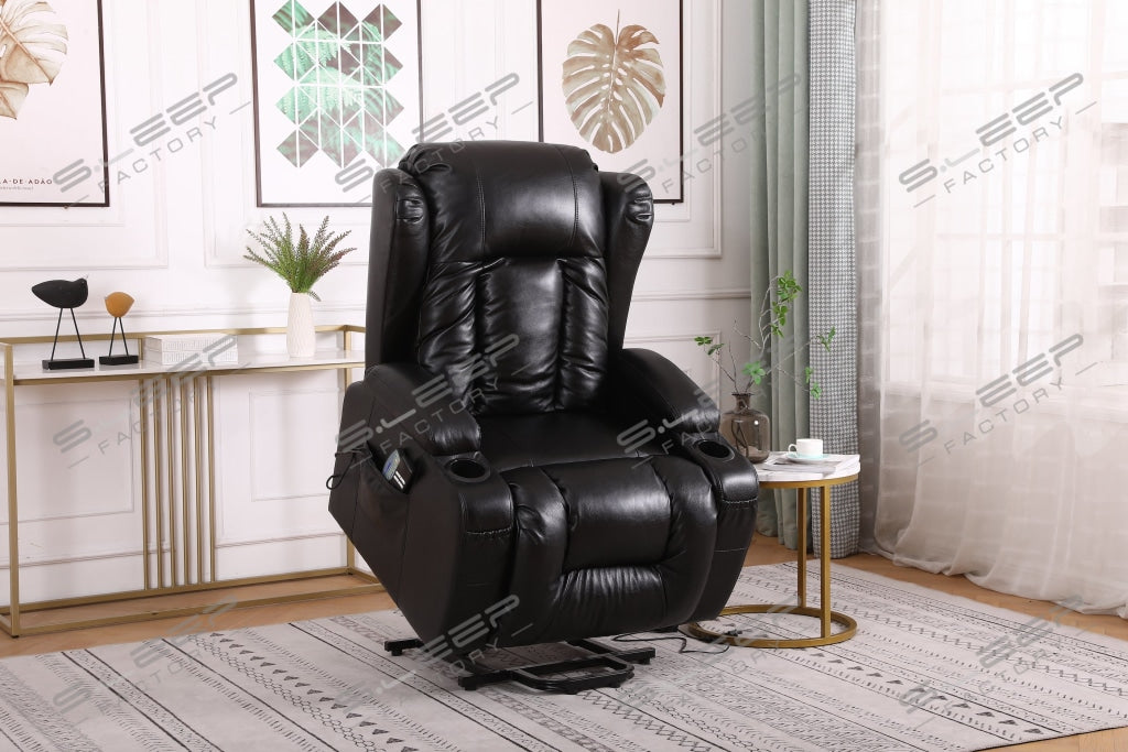 Bilbao Bonded Leather Dual Motor Rise Recliner