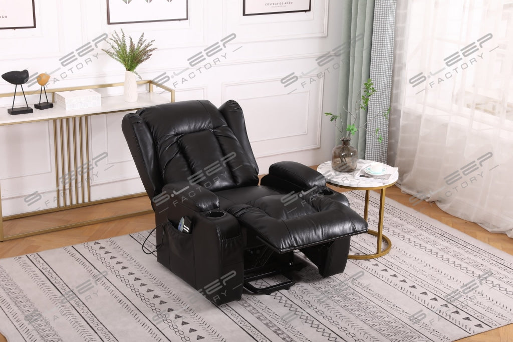 Bilbao Bonded Leather Dual Motor Rise Recliner