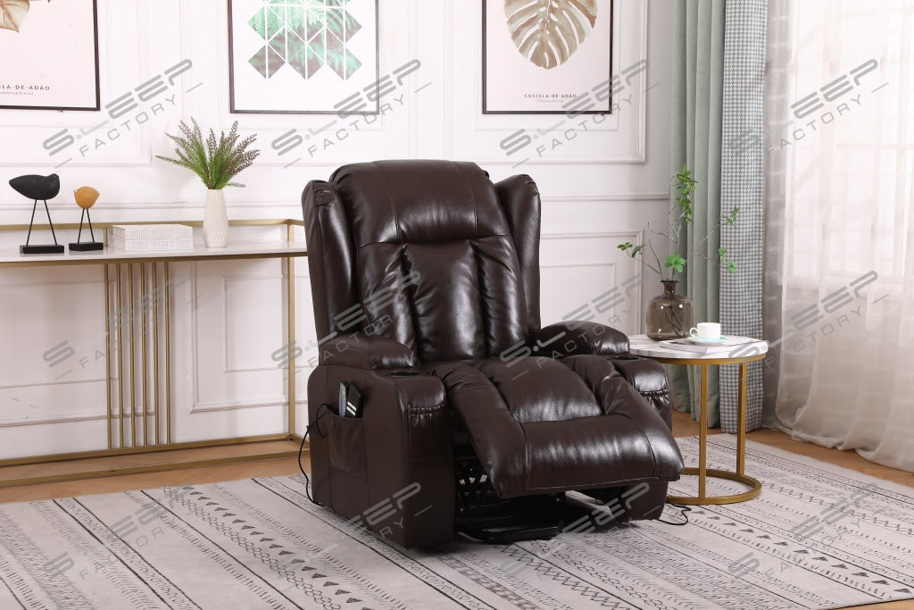 Bilbao Bonded Leather Dual Motor Rise Recliner