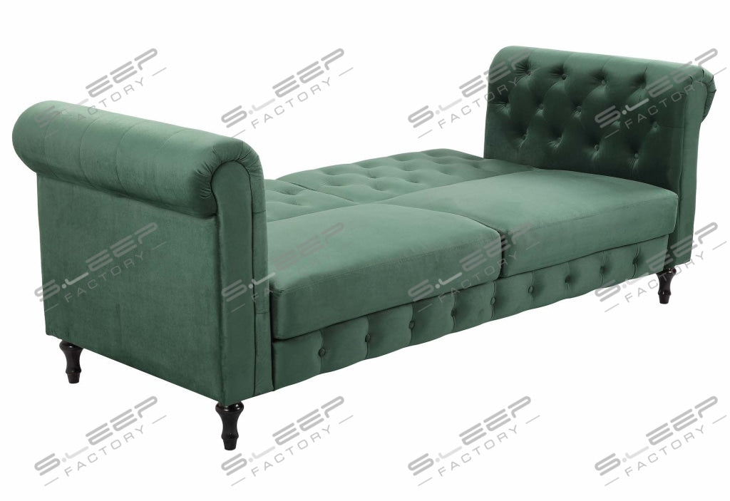 Chesterfield 3 Seater Upholstered Sofa Bed