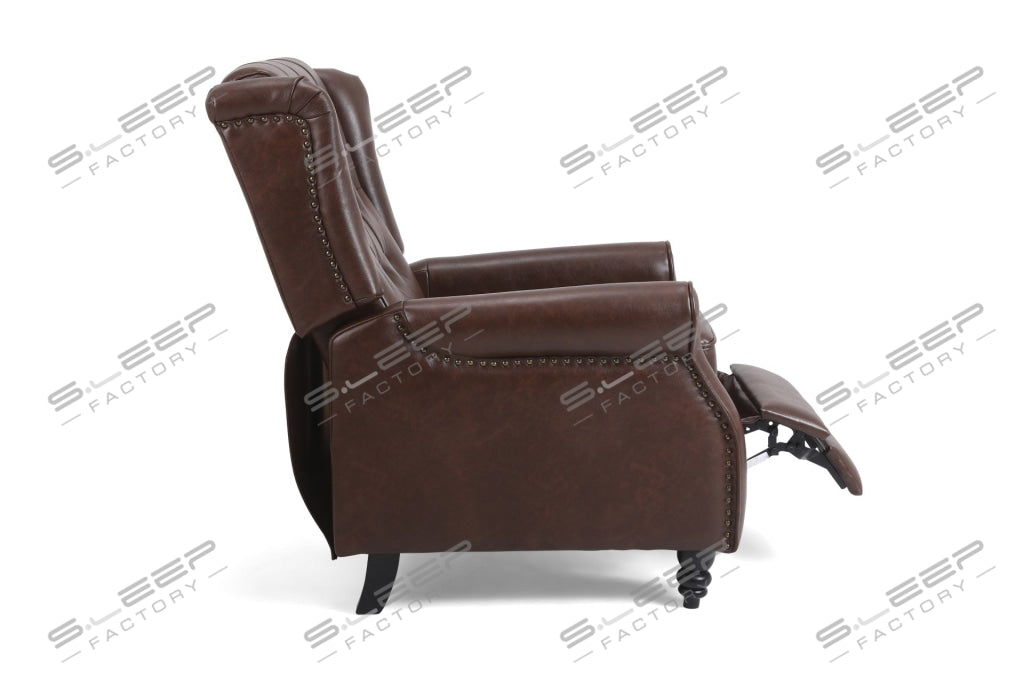 Chesterfield Manual Recliner Leather