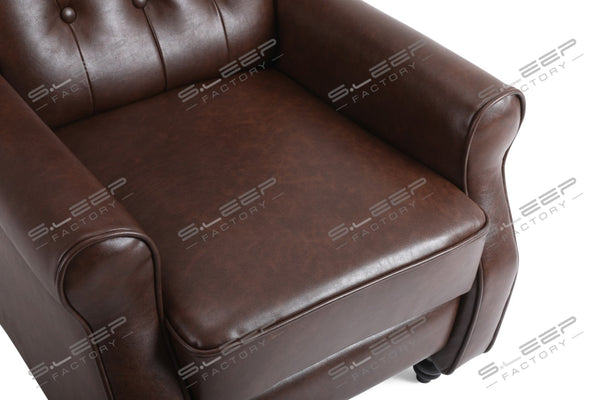 Chesterfield Manual Recliner Leather