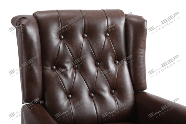 Chesterfield Manual Recliner Leather