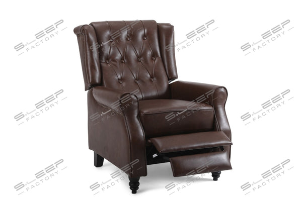 Chesterfield Manual Recliner Leather