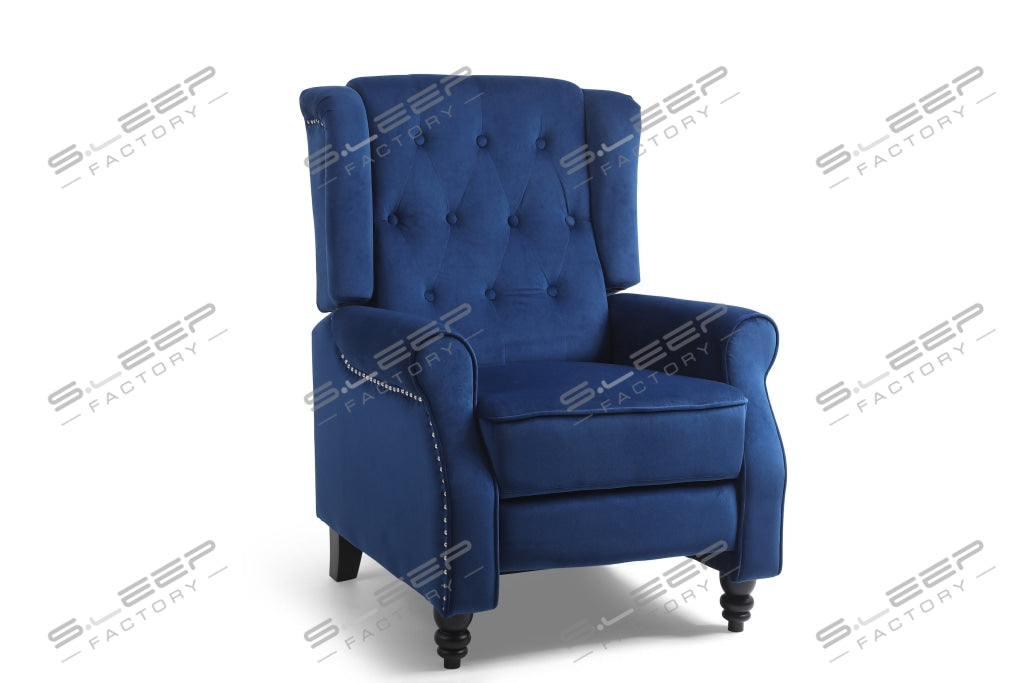 Chesterfield Manual Recliner Velvet