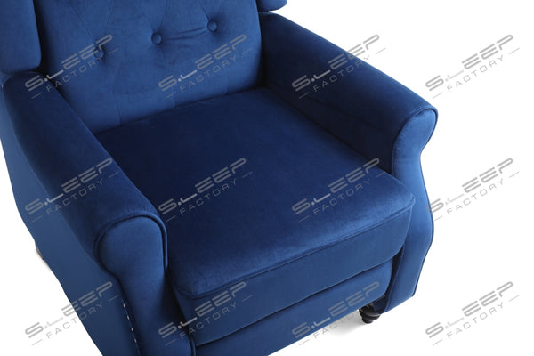 Chesterfield Manual Recliner Velvet