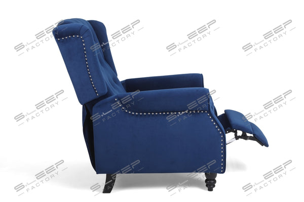 Chesterfield Manual Recliner Velvet