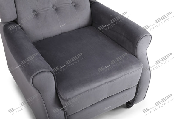 Chesterfield Manual Recliner Velvet