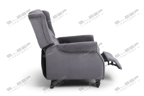 Chesterfield Manual Recliner Velvet