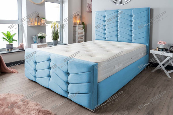 Ferrara Sleigh Bed With Optional Storage Plush