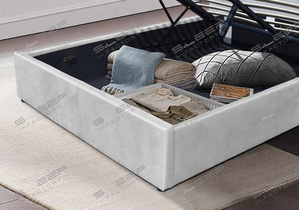 Florence Velvet Ottoman Storage Bed