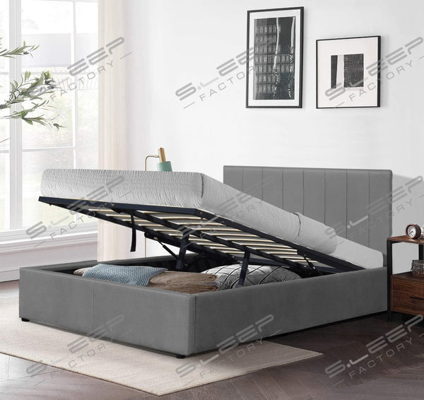 Florence Velvet Ottoman Storage Bed