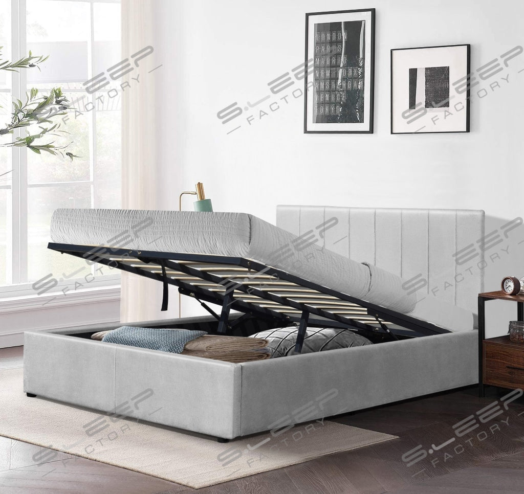 Florence Velvet Ottoman Storage Bed