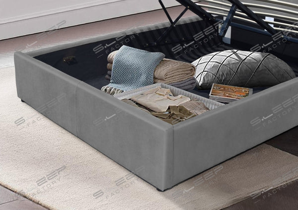 Florence Velvet Ottoman Storage Bed