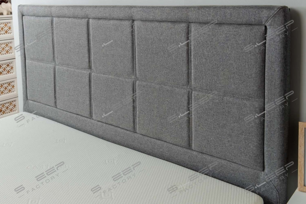 Grayson Grey Fabric Ottoman Storage Bed