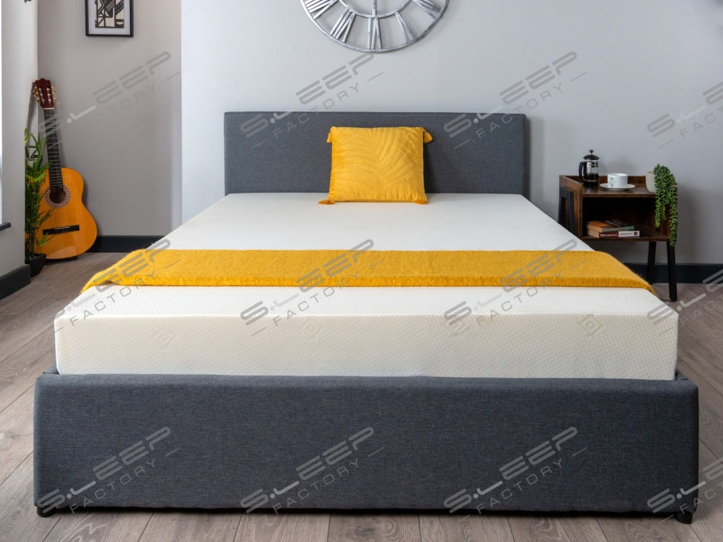 Havana Grey Fabric Ottoman Storage Bed