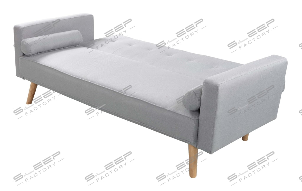 Herera 3 Seater Fabric Upholstered Reclining Sofa Bed