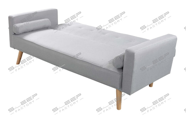 Herera 3 Seater Fabric Upholstered Reclining Sofa Bed