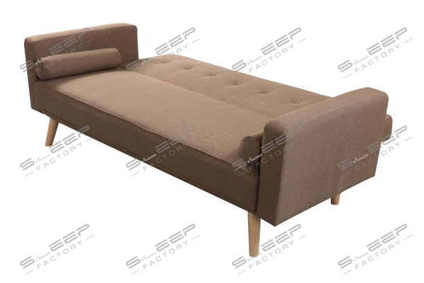 Herera 3 Seater Fabric Upholstered Reclining Sofa Bed