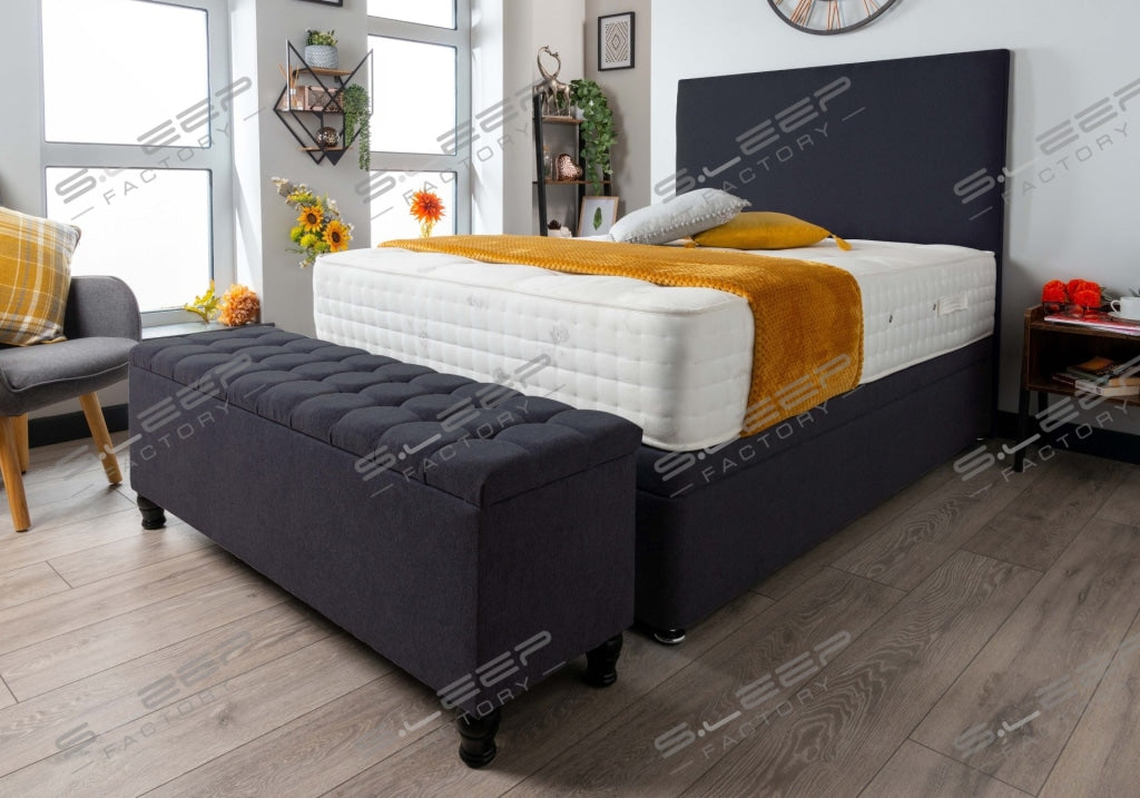 Lunada Ottoman Bed Set Wool Shadow / 3.0Ft Front Opening