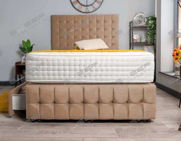 Luxury Petra Divan Bed Set Suede