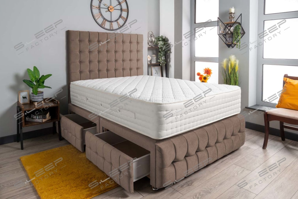 Luxury Petra Divan Bed Set Wool