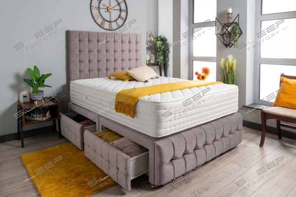 Luxury Petra Divan Bed Set Wool