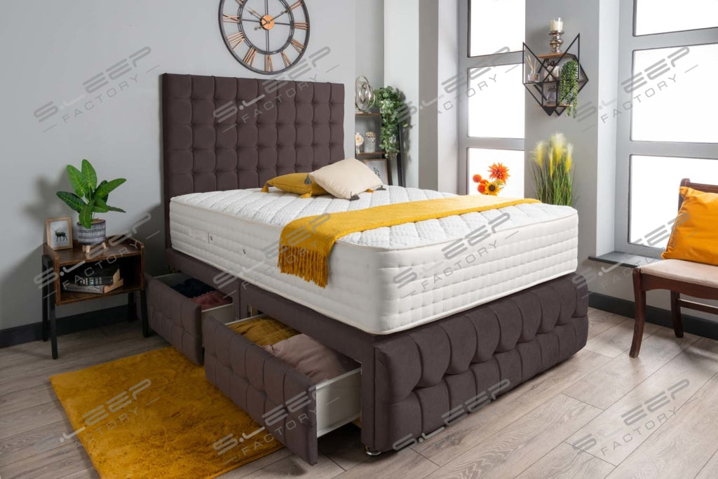 Luxury Petra Divan Bed Set Wool