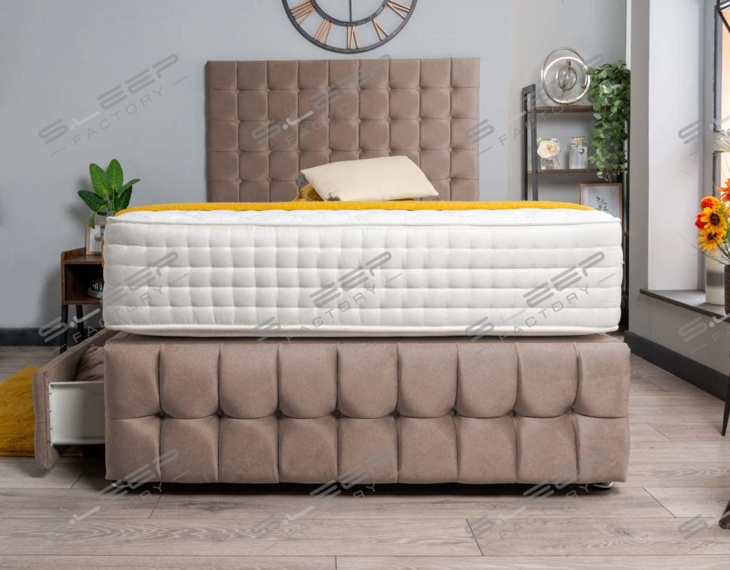 Luxury Petra Divan Bed Set Wool