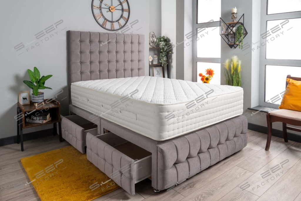 Luxury Petra Divan Bed Set Wool