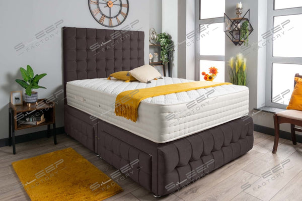 Luxury Petra Divan Bed Set Wool