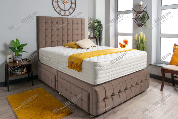 Luxury Petra Divan Bed Set Wool