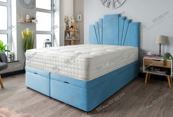 Manhattan Ottoman Storage Bed Set Plush