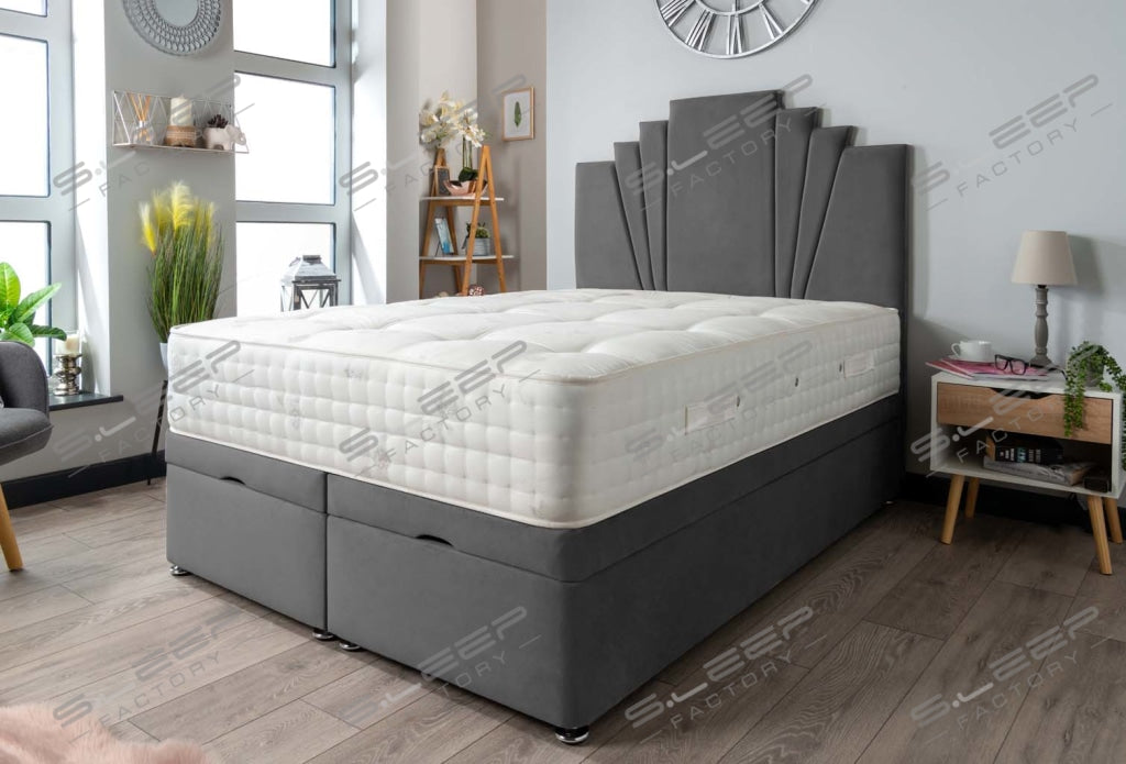 Manhattan Ottoman Storage Bed Set Plush