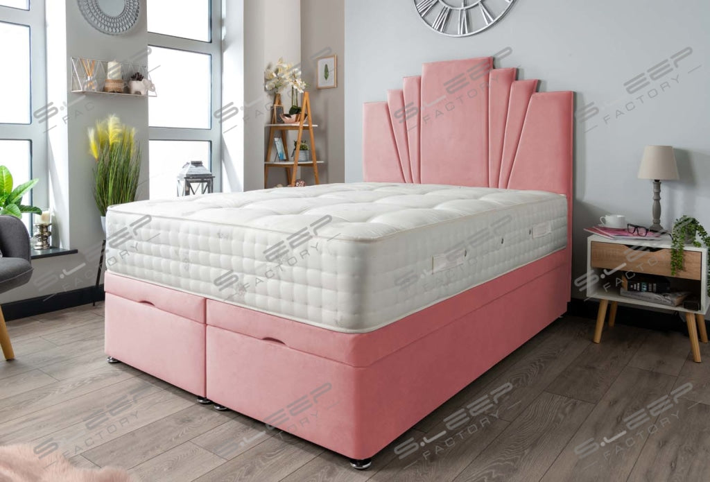 Manhattan Ottoman Storage Bed Set Plush