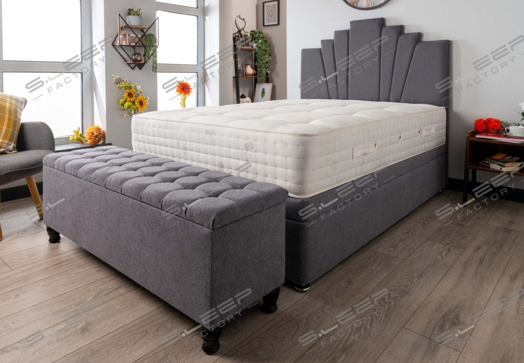 Manhattan Ottoman Storage Bed Set Wool