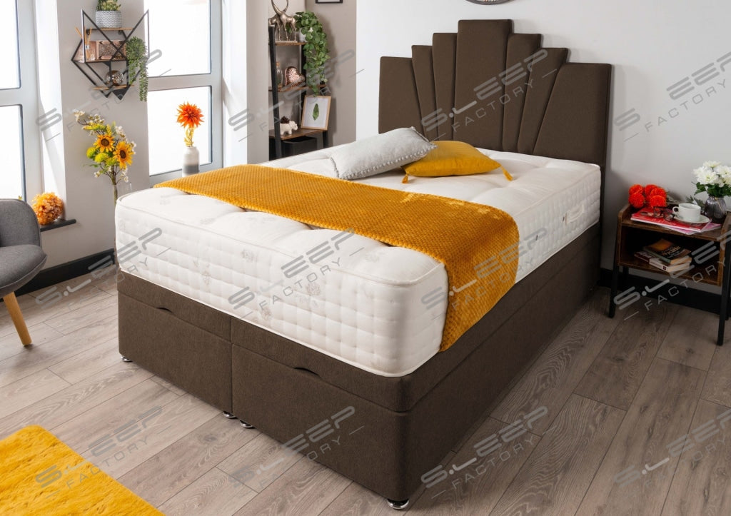 Manhattan Ottoman Storage Bed Set Wool