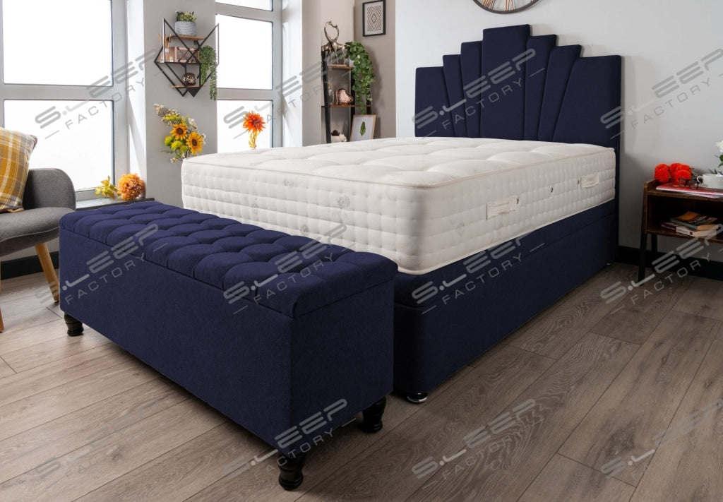 Manhattan Ottoman Storage Bed Set Wool