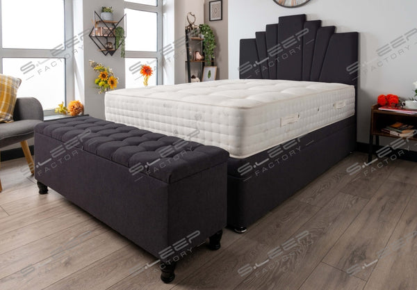 Manhattan Ottoman Storage Bed Set Wool