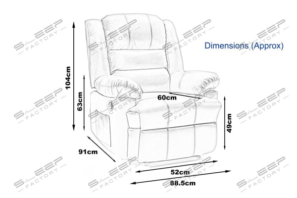 Palma Leather Manual Recliner