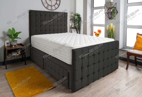 Petra Divan Bed Set Suede