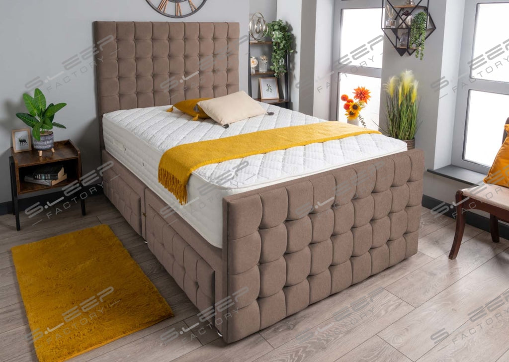 Petra Divan Bed Set Wool